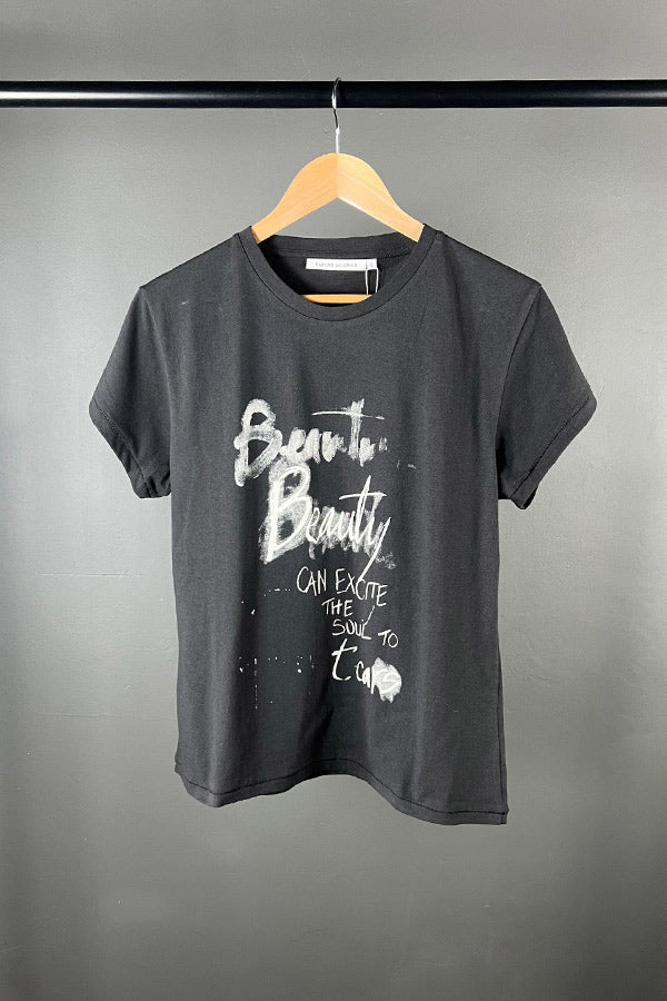 Rabens Saloner Ambia Faded Black T-Shirt