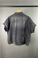 Rabens Saloner Washed Black Denim Mir Vest