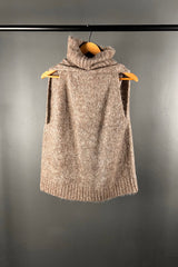 Rabens Saloner Mushroom Knit Alfa Halter Top