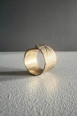 Ro Yule Bronze Etched Wrap Ring