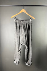 Sanctamuerte Grey Viscose/Silk & Linen Pants