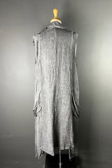 Sanctemuerte Long Gilet in Grey