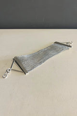 Seriously Designed Silver Wire Cuff with Silver Clasp