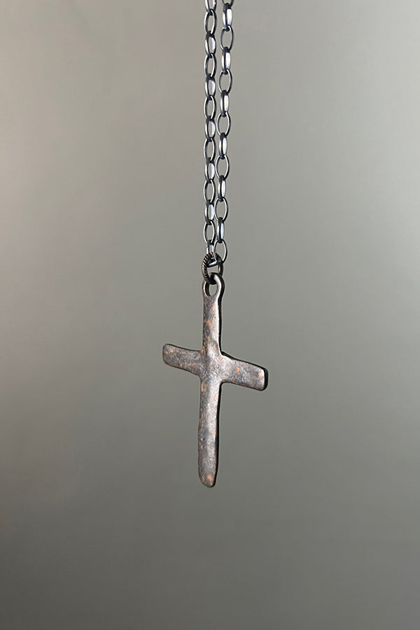 Studio Koak Medium Brass Cross Necklace