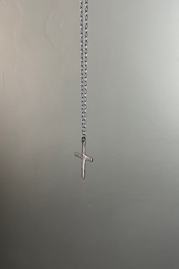 Studio Koak Medium Brass Cross Necklace