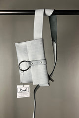 Studio Koak Grey Leather Ring Belt Bag