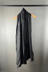 Sanctamuerte Black Viscose Scarf with Silver Dusting