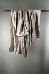 Sanctamuerte Warm-Grey Viscose Scarf with Silver Dusting