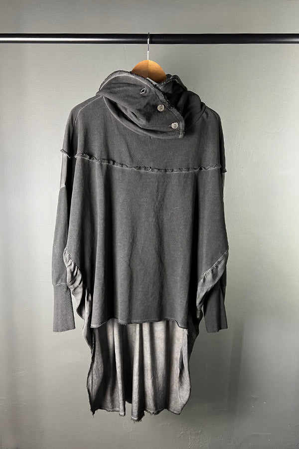 Sanctamuerte Grey Sweater with Viscose Back