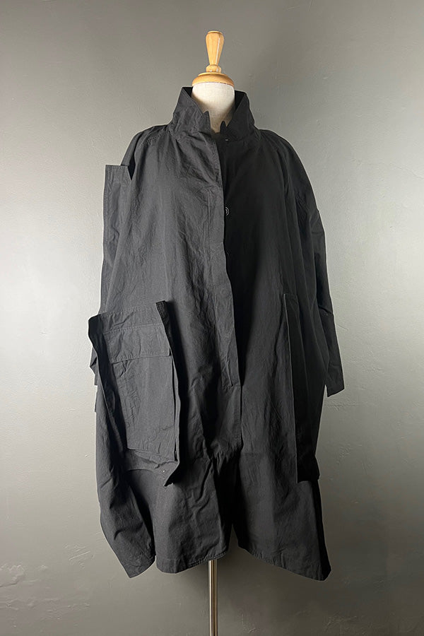 Rundholz DIP Black Oversized Pocket Coat