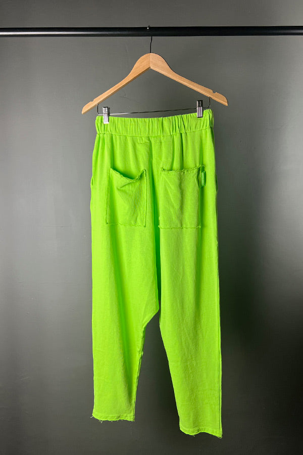 Rundholz Black Label Neon Green Drop Crotch Pants