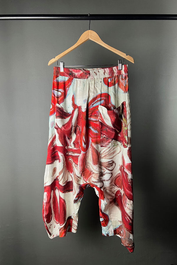 Rundholz Rose Print Mainline Soft Drape Pants