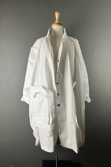 Rundholz DIP White Oversized Pocket Coat