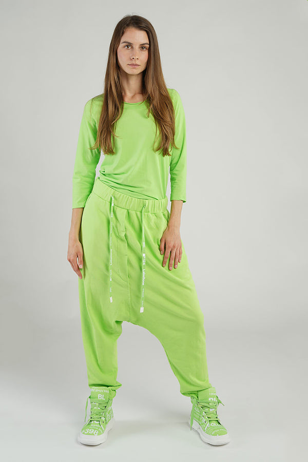 Rundholz Black Label Neon Green Drop Crotch Pants