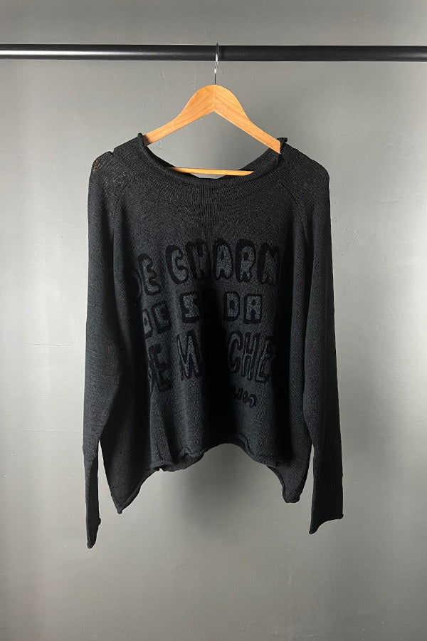 Studio Rundholz Black De Charme Knit Top