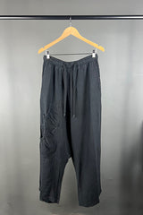 Rundholz Black Linen Relaxed Pants with Feature Pockets