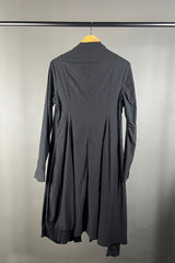 Rundholz Long Stretch Coat in Black