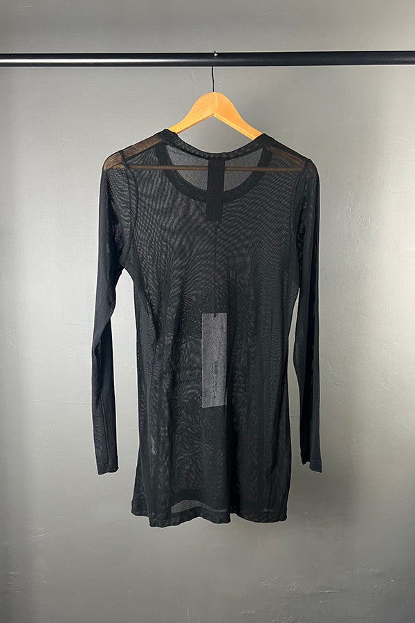 Rundholz Black Mesh Top with Fish Print