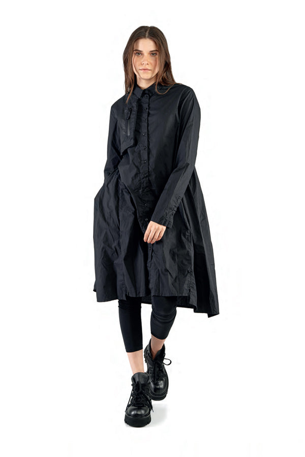 Studio Rundholz Black Label Black Cotton Shirt Dress