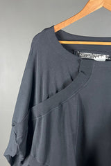 Rundholz Cropped Top with Arched Rib Details