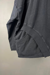 Rundholz Cropped Top with Arched Rib Details