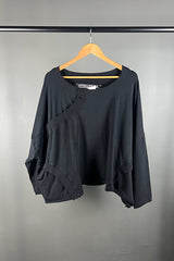 Rundholz Cropped Top with Arched Rib Details