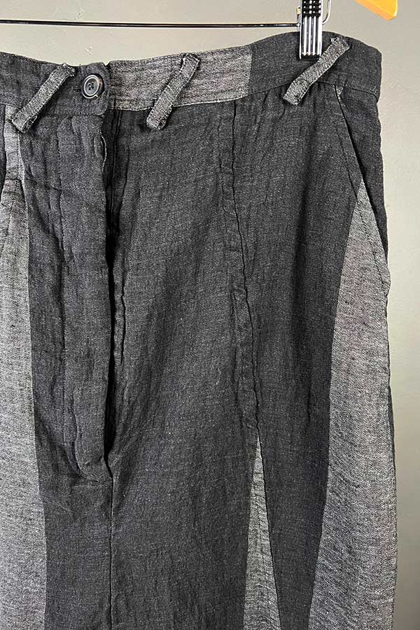 Rundholz Mainline Silver & Black Linen Pants