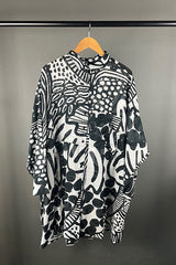 Rundholz Black Pattern Oversized Shirt