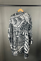 Rundholz Black Pattern Oversized Shirt
