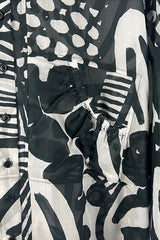 Rundholz Black Pattern Oversized Shirt