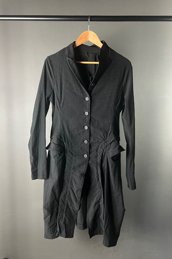 Studio Rundholz Black Stripe Stretch Coat