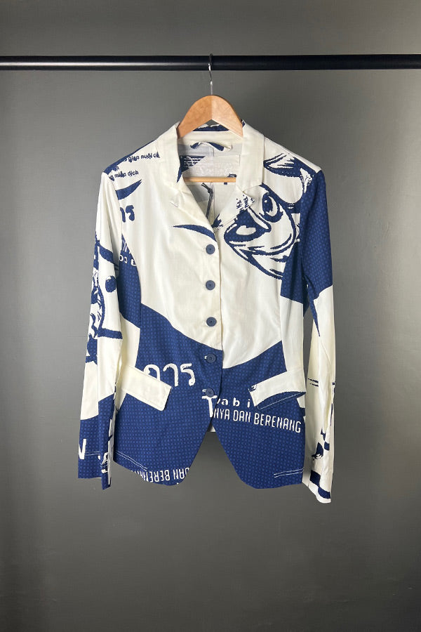 Rundholz Navy Print Jacket