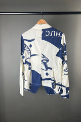 Rundholz Navy Print Jacket