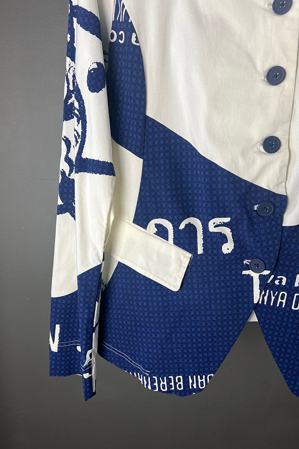 Rundholz Navy Print Jacket