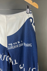 Rundholz Navy Print Stretch Pants
