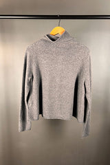 Studio Rundholz Grey Cardigan with Subtle Flower Detail