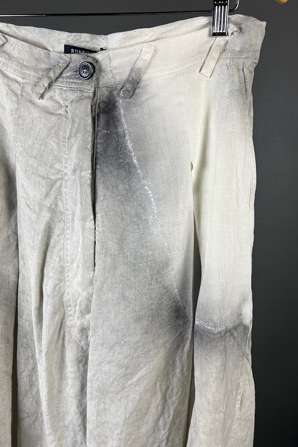 Rundholz Mainline Linen Pants with Moon Pigment Paint