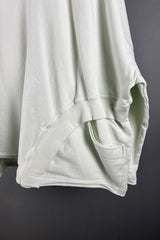 Rundholz Cropped Top with Arched Rib Details in Salina