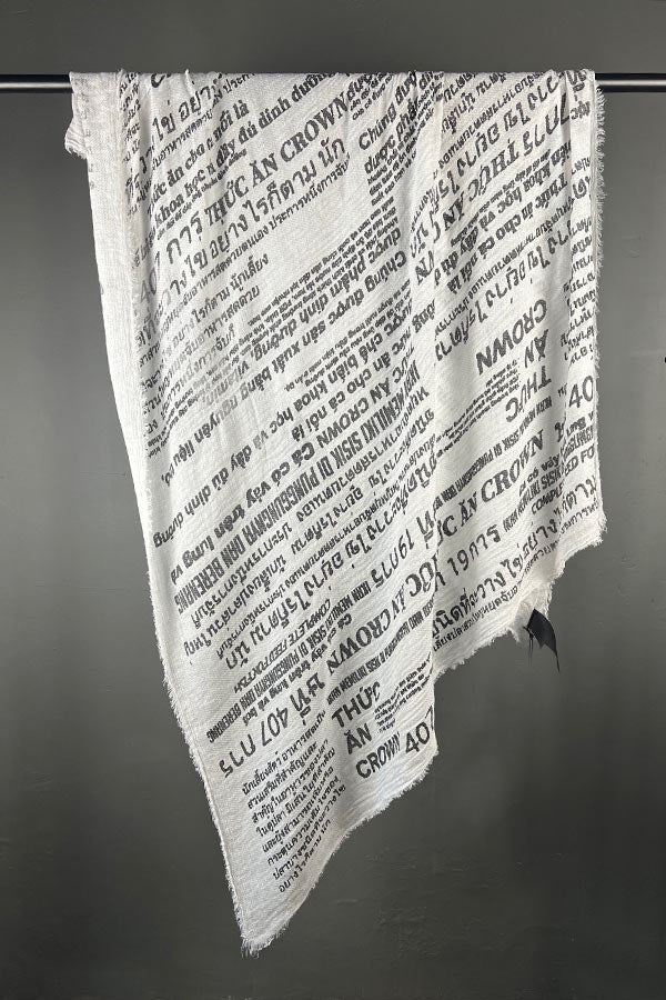 Rundholz Black Print Scarf