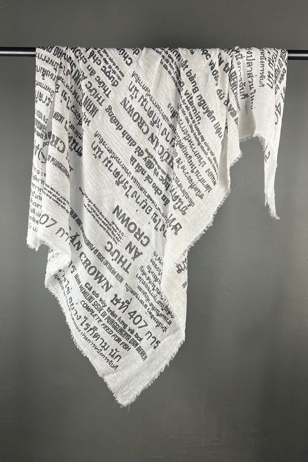 Rundholz Black Print Scarf
