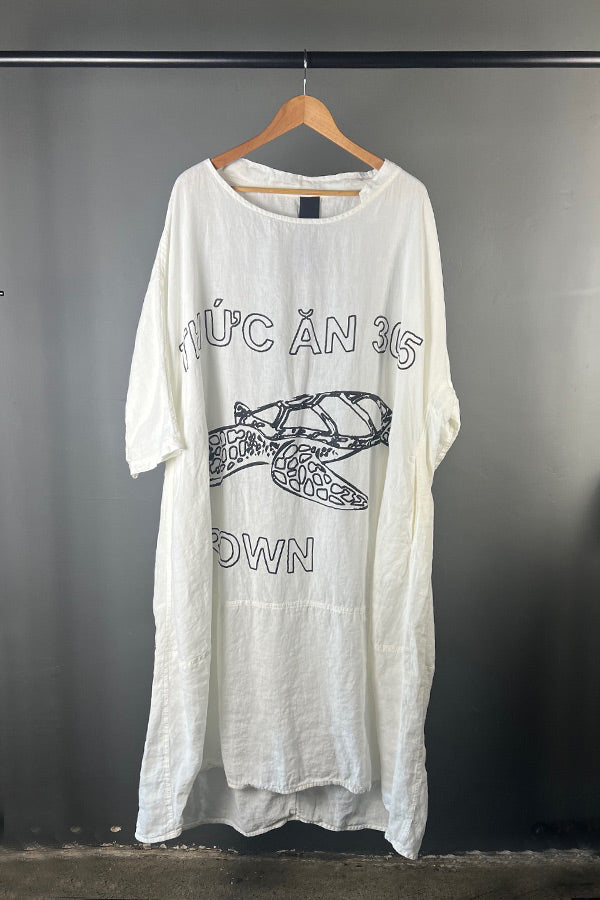 Rundholz Off White Linen Dress