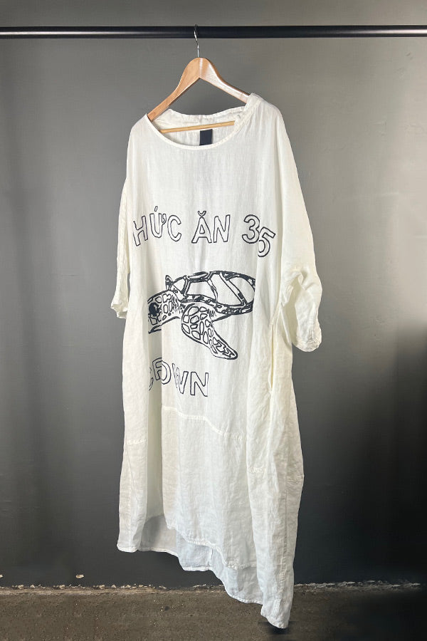 Rundholz Off White Linen Dress
