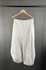 Rundholz White Curved Seam Pants
