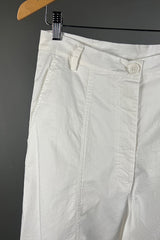 Rundholz White Curved Seam Pants