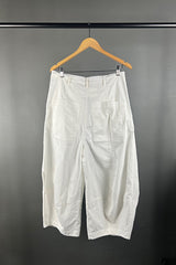 Rundholz White Curved Seam Pants