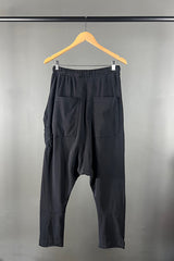 Rundholz Black Drawstring Pants with Round Pocket