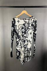 Rundholz Mainline Spray Paint Print Top