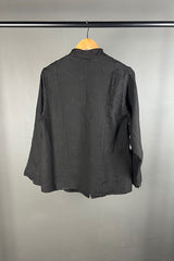 Transit Black Textural Linen Jacket