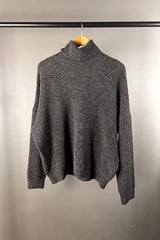 Transit Anthracite Turtleneck Knit