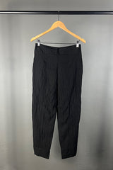 Transit Textural Pleated Black Pants